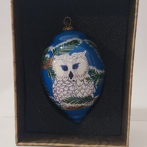 Pier 1 Owl Christmas Ornament